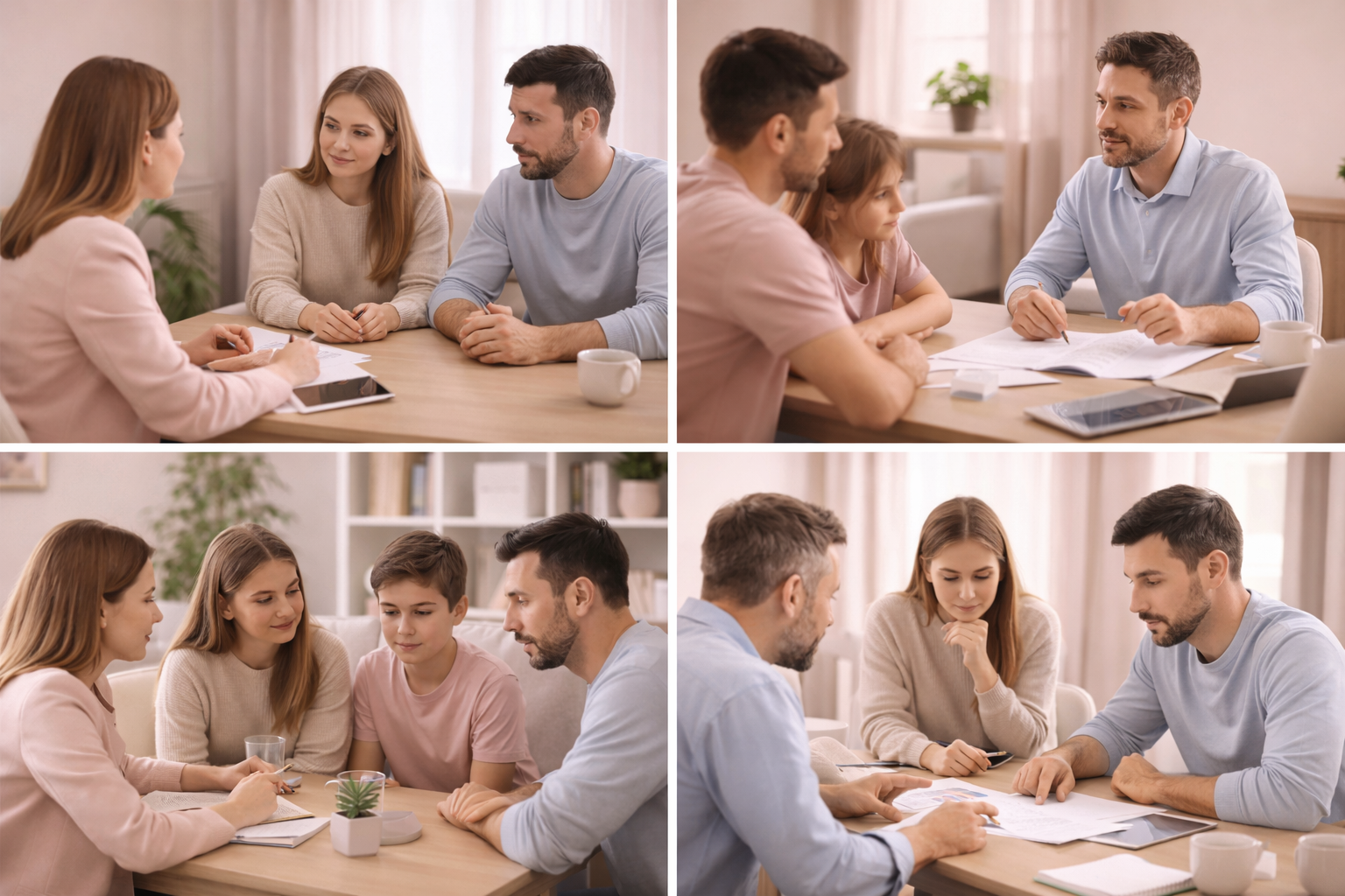 Illustration representing family mediation services