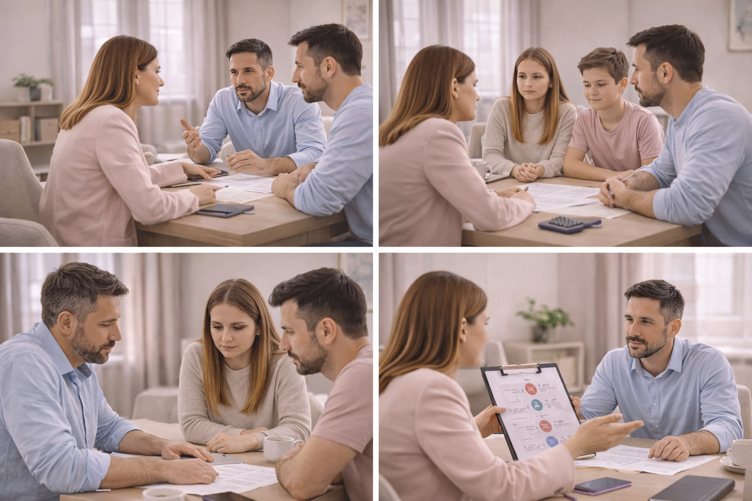 Illustration representing the approach taken to family mediation services